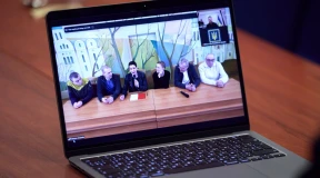 Фотофакт. Зеленский созвонился с беларускими экс-политзаключенными, вывезенными в Украину